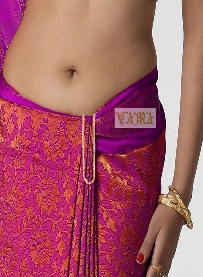 THANUS CRAFT THANU'S CRAFT Brooch Holding Heavy Sarees Pleats Pallu Clothes Chunri Safety Saree pins for Women (Safety Saree pin) - Image 3